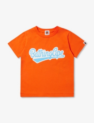 A BATHING APE - BAPE short-sleeve cotton-jersey T-shirt 6-9 years ...