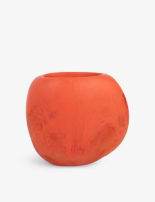 DINOSAUR DESIGNS: Rock swirl large resin vase 19cm