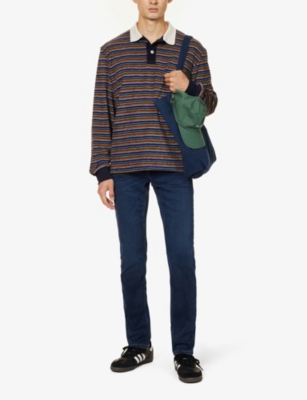 Paige Mens Jenkins Lennox Belt-loop Slim-fit Stretch-denim Jeans In Jenkins