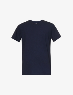 Shop Paige Men's Deep Anchor Cash Crewneck Cotton-blend T-shirt