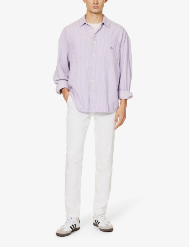 Fraser drawstring-waistband slim-fit stretch-woven trousers