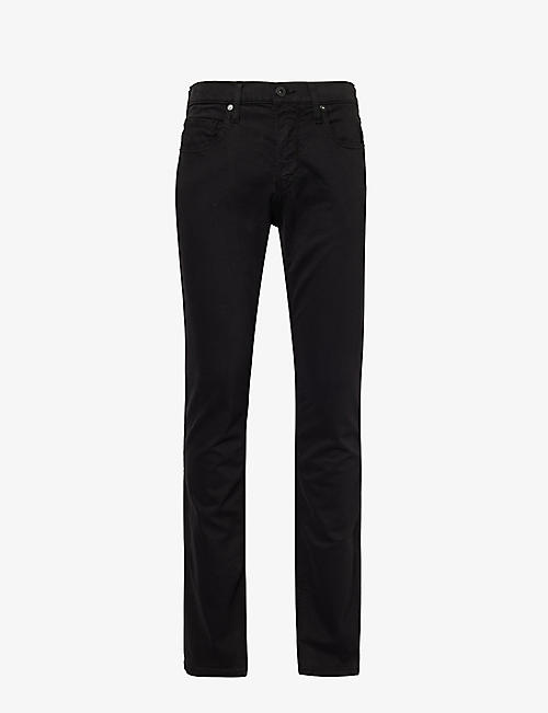 PAIGE: Federal slim-fit straight-leg stretch-denim jeans