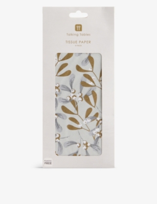 SELFRIDGES EDIT: Holy and berries-print recycled-tissue paper pack of four