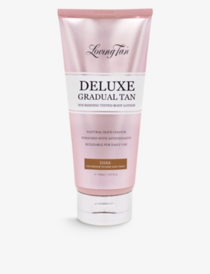 LOVING TAN: Deluxe Gradual Tan Dark tinted body lotion 150ml