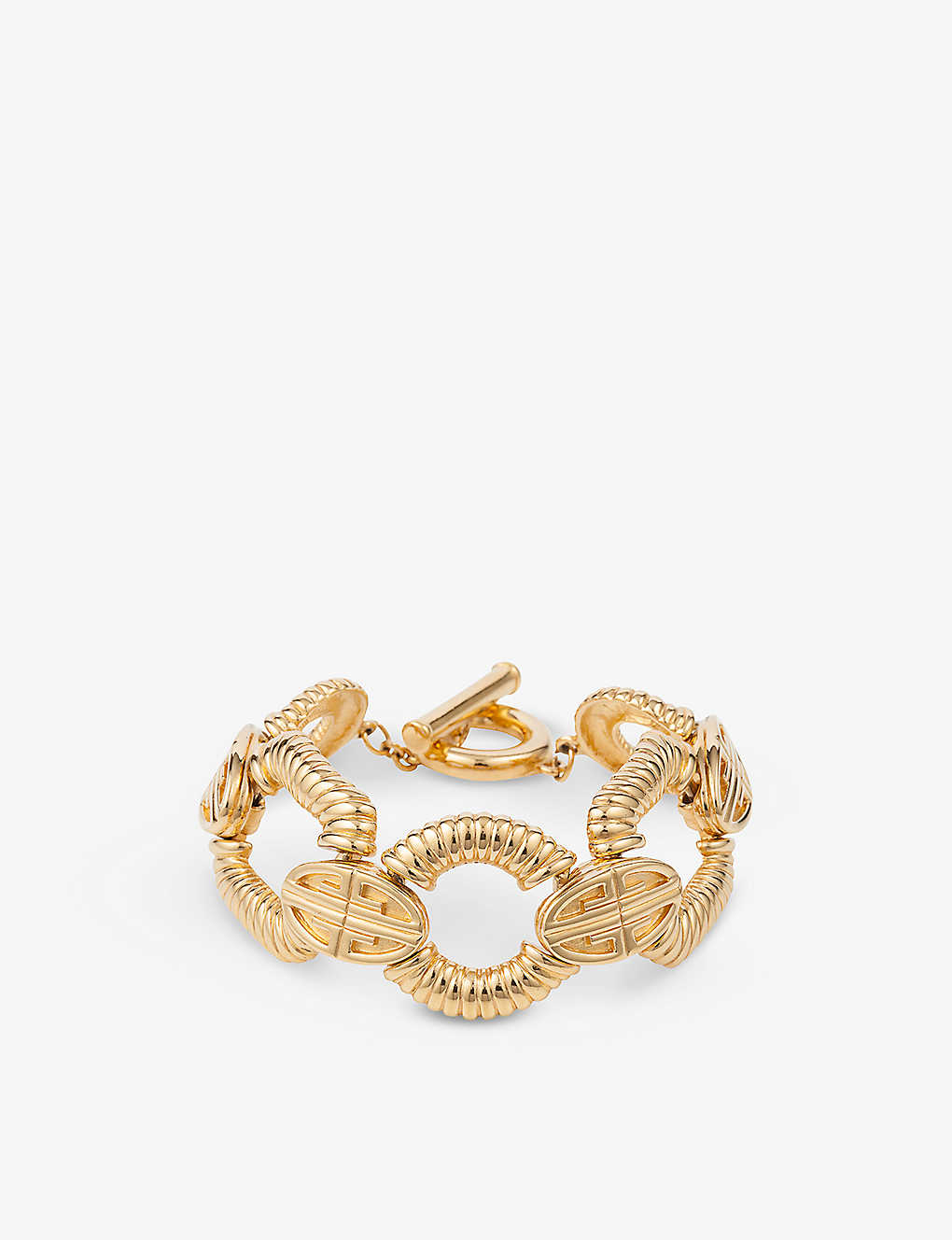 Susan Caplan Womens Gold Preloved Givenchy Yellow Gold-plated Bracelet