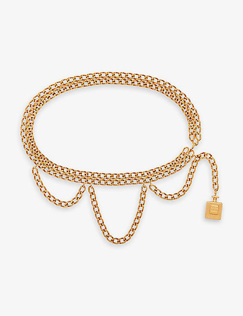 SUSAN CAPLAN: Pre-loved Chanel gold-plated chain belt