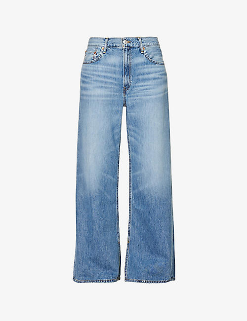 RE/DONE: Low Rider wide-leg mid-rise jeans