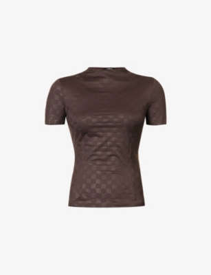 MISBHV: Branded-print slim-fit stretch-woven T-shirt
