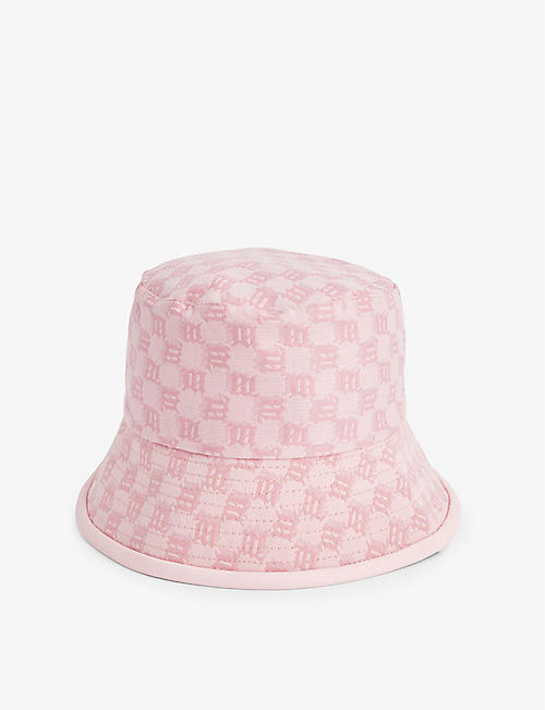 MISBHV: Monogram-pattern wide-brim cotton bucket hat