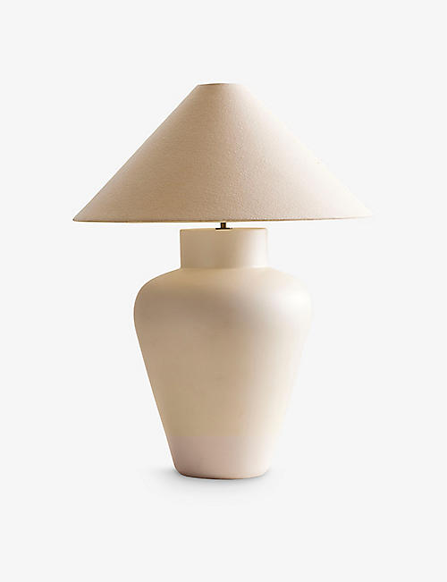 SOHO HOME: Camille mottled ceramic table lamp 64cm