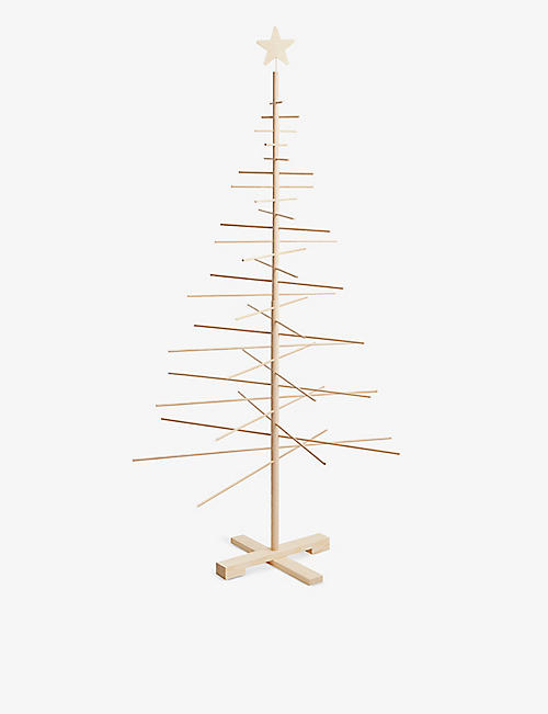 SELFRIDGES EDIT: Star-embellished wooden Christmas Tree 190cm