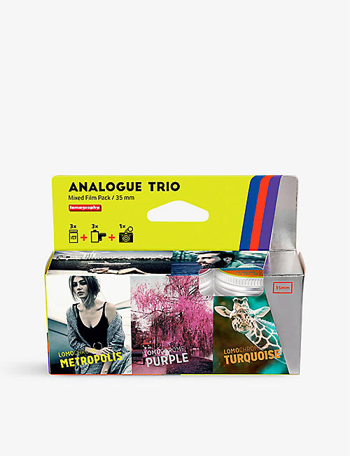 LOMOGRAPHY: Analogue mixed 35mm film pack of three