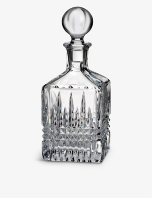 Waterford Lismore Diamond-pattern Square Crystal Decanter 23.4cm