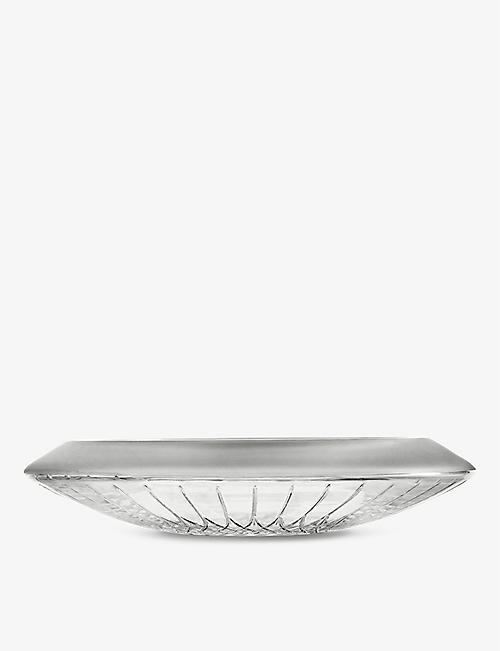 WATERFORD: Lismore Arcus crystal low bowl 30cm