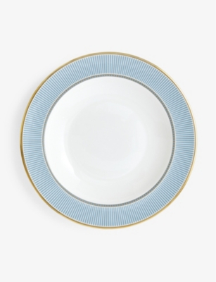 Wedgwood Heila Stripe-rim Bone China Soup Plate 22cm