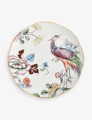 WEDGWOOD: Fortune flower-motif bone-china plate 8cm