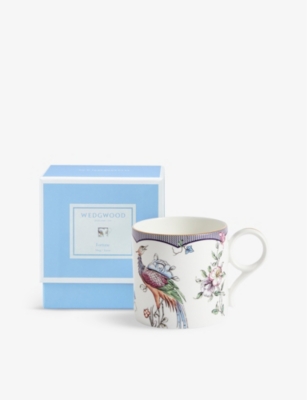 Wedgwood Fortune Floral-motif Bone-china Mug 270ml