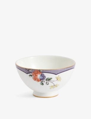 WEDGWOOD: Fortune flower-motif bone-china bowl 11.3cm