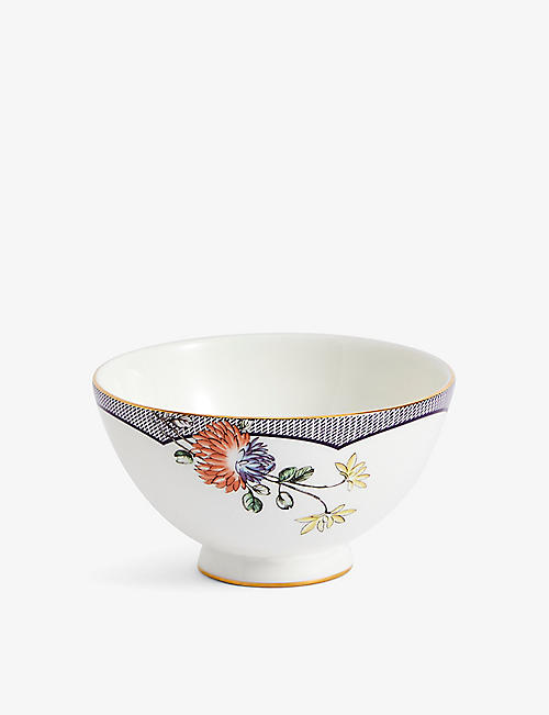 WEDGWOOD: Fortune flower-motif bone-china bowl 11.3cm
