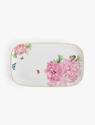 Royal Albert X Miranda Kerr Friendship Bone China Tray 15cm X 25cm In Pink