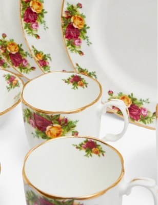 Royal Albert Old Country Roses Bone China 12-piece Breakfast Set