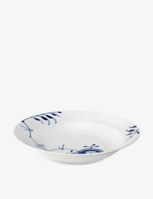 ROYAL COPENHAGEN: Blue Fluted Mega porcelain deep plate 27cm