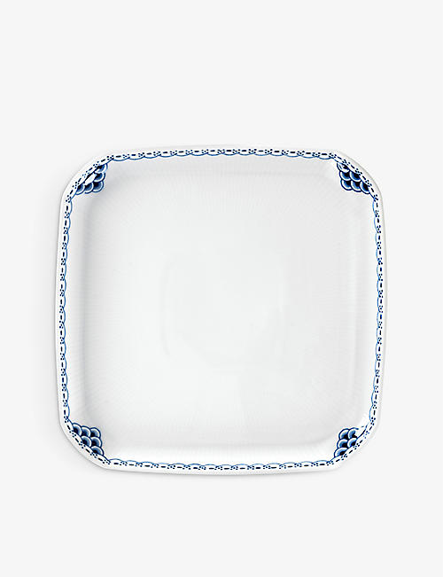 ROYAL COPENHAGEN: Princess square porcelain plate 21cm