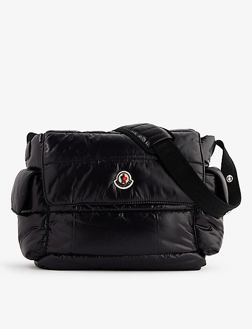 MONCLER: Mummy brand-patch shell changing bag