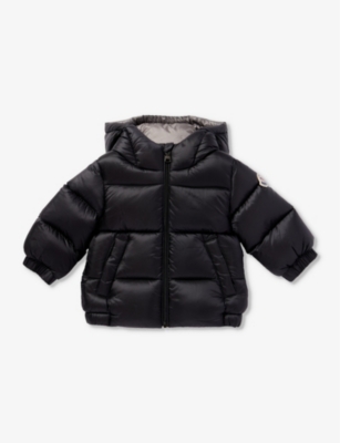 Moncler Kids'  Black Macaire Padded Shell-down Jacket 3-36 Months