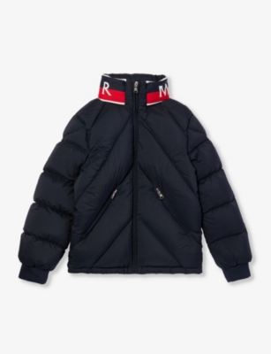 MONCLER: Victor padded woven-down jacket 8-14 years