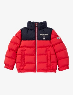 MONCLER: Joe logo-print shell-down jacket  4-14 years