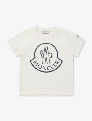 Moncler Logo-patch Cotton-jersey T-shirt In Multi-colored