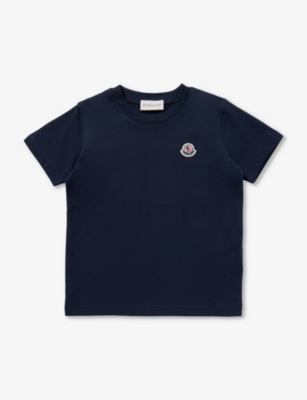 Mens blue moncler t shirt sale