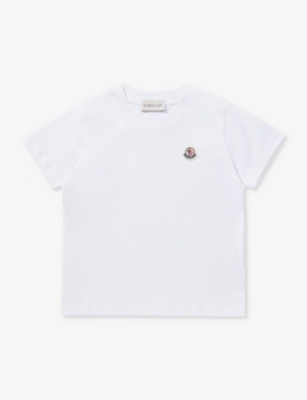 Cotton Jersey T Shirt in Blue - Moncler Enfant