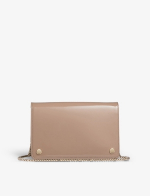 27909636-1_2.jpg LK Bennett cream Patent Leather Bow Satchel Crossbody Handbag London main image 1