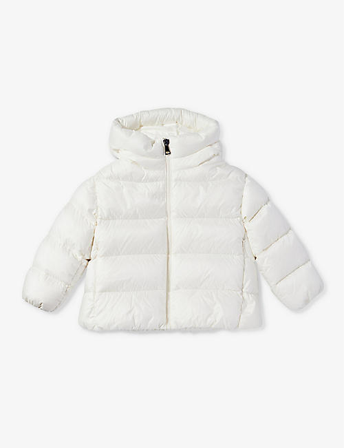 MONCLER: Irina brand-patch shell-down jacket 4-14 years
