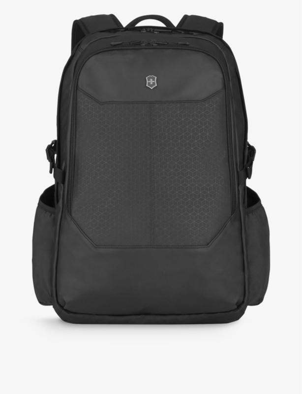 Altmont Deluxe brand-badge graphic-design woven laptop backpack
