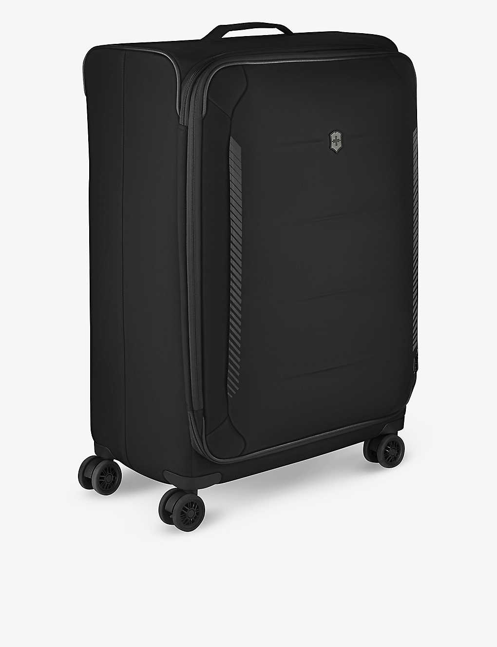 Victorinox Black Crosslight Large Softside Recycled-polyester Suitcase 76cm