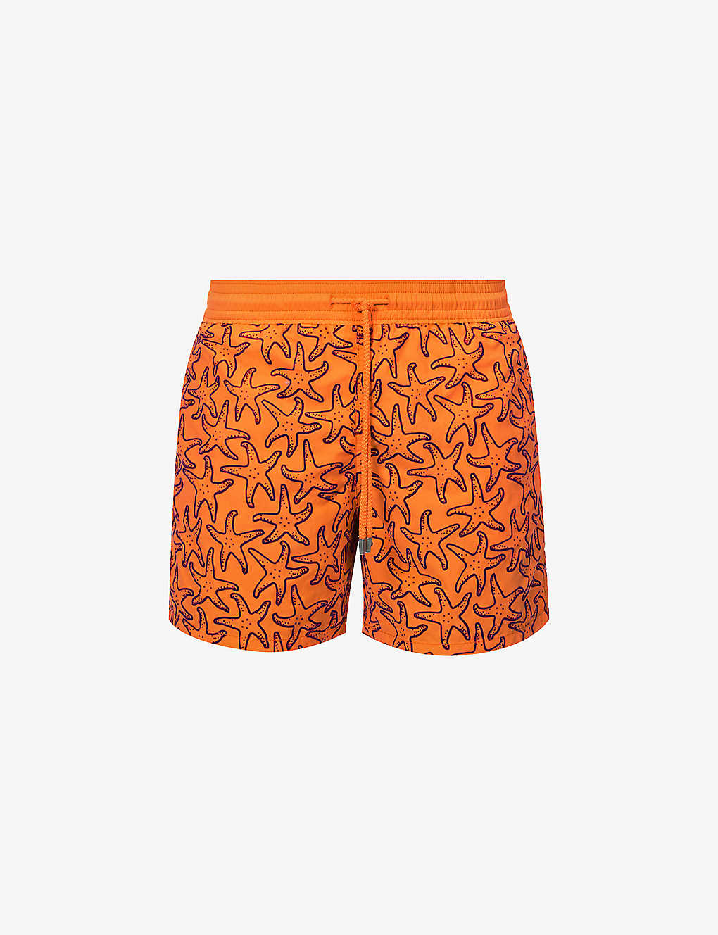 Vilebrequin Mens Carotte Graphic-pattern Slip-pocket Recycled-polyamide Swim Shorts In Orange