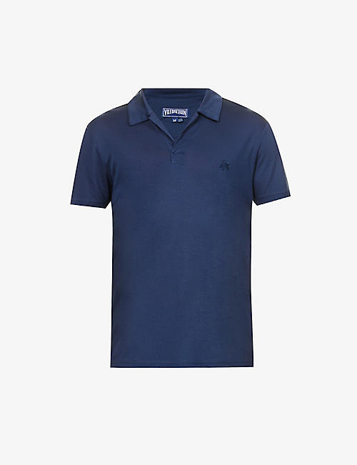 VILEBREQUIN: Pirinol brand-embroidered regular-fit jersey polo shirt