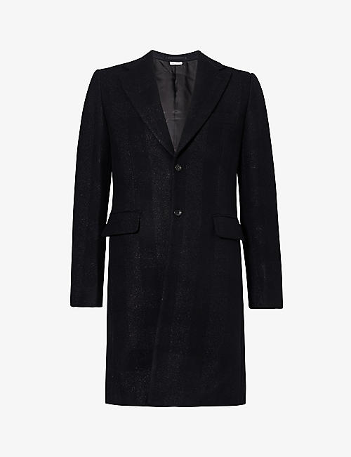 COMME DES GARCONS HOMME PLUS: Padded-panel slip-pocket regular-fit woven coat