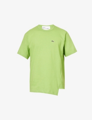 Comme Des Garçons Shirt X Lacoste Asymmetric T-shirt In Green
