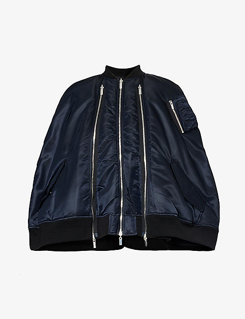 NOIR KEI NINOMIYA: Cape-design regular-fit shell jacket