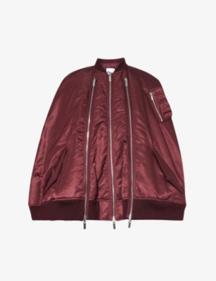 NOIR KEI NINOMIYA: Cape-design regular-fit shell jacket