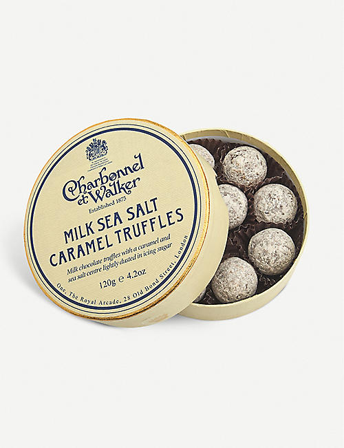 CHARBONNEL ET WALKER: Milk chocolate sea salt caramel truffles 120g