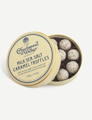 Milk chocolate sea salt caramel truffles 120g
