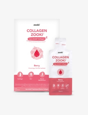 YOURZOOKI: Collagen Zooki Berry supplements 14 x 15ml sachets