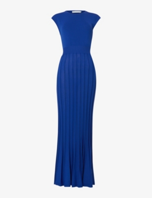 LEEM - Pleated sleeveless knitted maxi dress | Selfridges.com