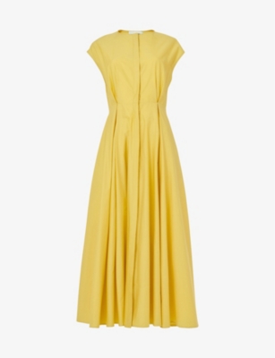 LEEM - Box-pleated sleeveless midi dress | Selfridges.com