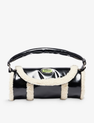 ANCUTA SARCA: Tube woven-blend shoulder bag